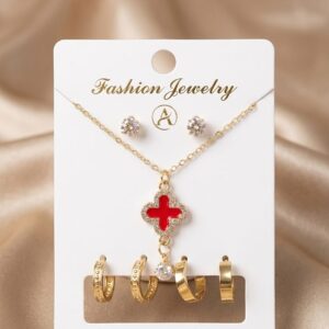 Elegance in Every Moment! 18k Gold Plated Jewelry Set