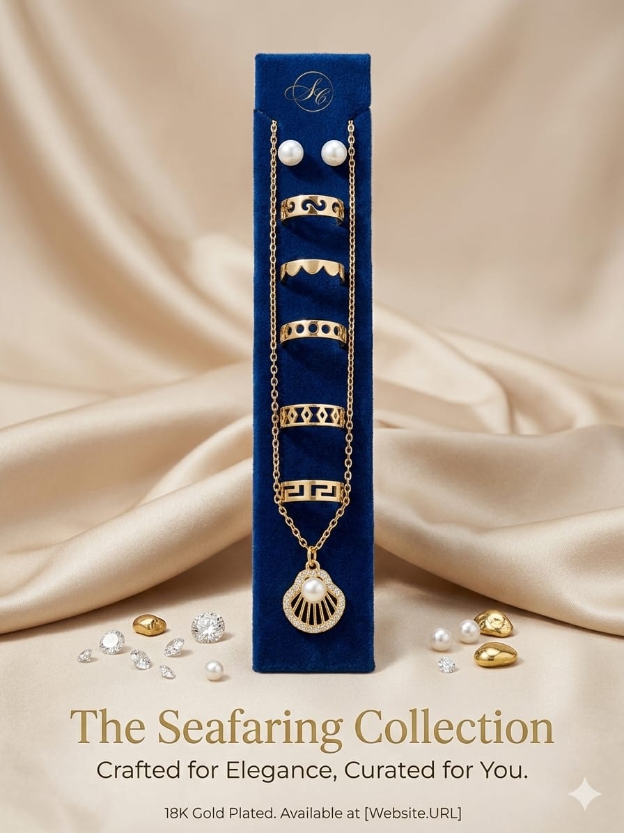 Set Sail For Sophistication With The Seafaring Collection – Elegant 18K Gold‑Plated Jewelry