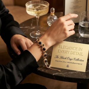 Luxurious Black Onyx Collection bracelet